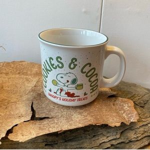 HOLD for @pyrexpirate Peanuts Snoopy Oversized Cookies & Cream Mug Holiday